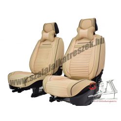   Kia Carens Bőr/Szövet Méretezett Üléshuzat -Bézs- 2 Első Ülésre