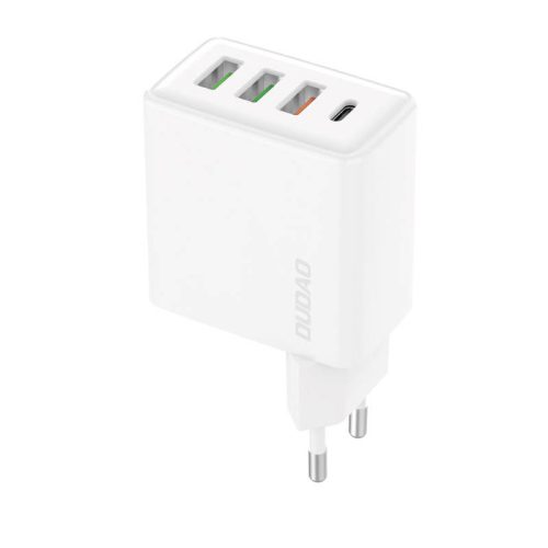 Dudao A5HEU 3x USB + USB-C, PD 20W táptöltő (fehér)