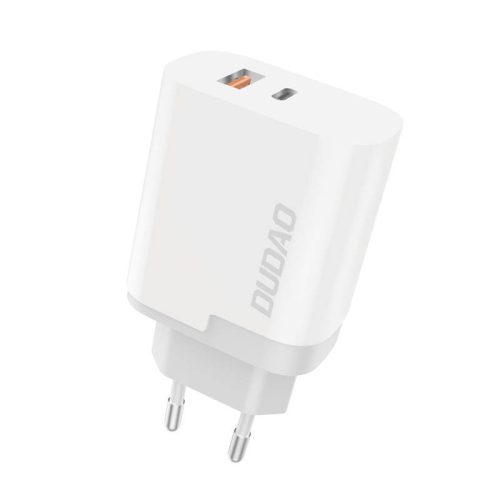 Dudao A6XSEU USB + USB-C 22,5 W táptöltő (fehér)