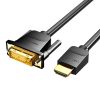 Szellőztetés ABFBJ 5 m HDMI-DVI kábel