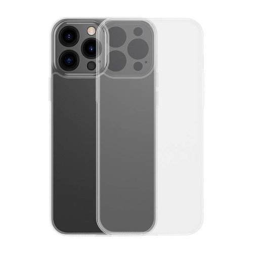 Baseus matt telefon tok iPhone 13 Pro (transparent) + edzett üveg