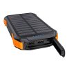 Choetech B658 napelemes akkumulátor 2x USB 10000mAh Qi 5W (fekete és narancssárga)