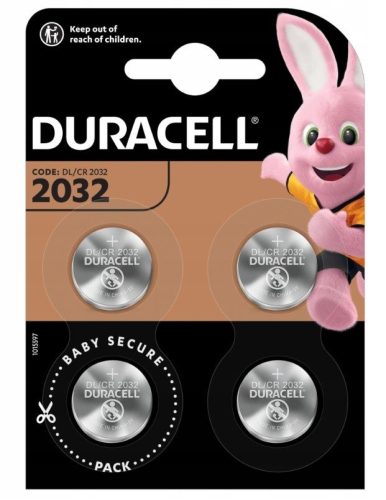 Duracell 2032 lítium akkumulátor 4 db
