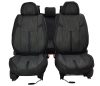 Hyundai Matrix Zeus  Méretezett Üléshuzat Bőr/Szövet -szürke/Fekete- Komplett Garnitúra