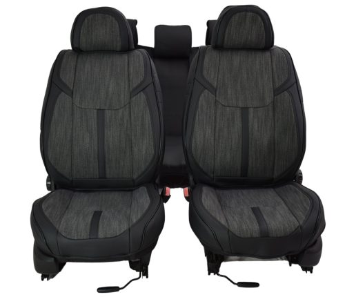 Hyundai I30 Zeus  Méretezett Üléshuzat Bőr/Szövet -szürke/Fekete- Komplett Garnitúra