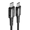 Acefast USB-C-USB-C kábel (fekete)