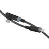 USB-C – USB-C Acefast C5-03 ferde kábel, 100 W, 2 m (fekete)
