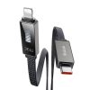 Mcdodo CA-4960 USB-C-Lightning kábel 36 W-os kijelzővel, 1,2 m (fekete)