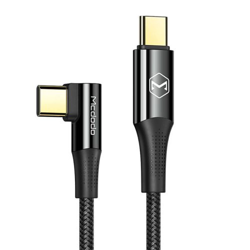 USB-C-USB-C kábel Mcdodo CA-8321 100 W 90 fok 1,2 m (fekete)