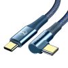Mcdodo Firefox 100 W USB-C-USB-C kábel, 2 m kék
