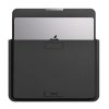 INVZI bőr tok / borító állvány funkcióval MacBook Pro/Air 13"/14" (fekete) számára