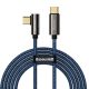 Baseus Legend Series USB-C – USB-C ferde kábel, PD, 100 W, 2 m (kék)