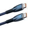 USB-C kábel for USB-C Baseus Glimmer Series, 100W, 1m (Blue)