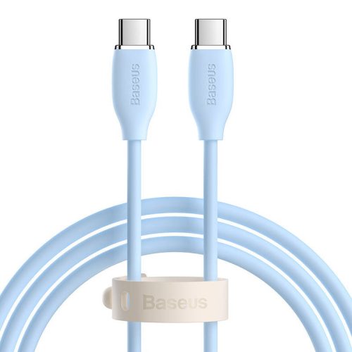 USB-C-kábel a USB-C Baseus Jelly, 100W, 2m (kék)