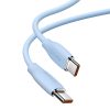 USB-C-kábel a USB-C Baseus Jelly, 100W, 2m (kék)
