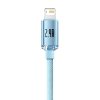 Kabel USB do iP Baseus Crystal Shine, 2.4A, 2m (niebieski)