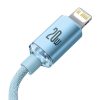 Kabel USB-C do iP Baseus Crystal Shine,  20W, 1.2m (niebieski)
