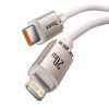 Kabel USB-C do iP Baseus Crystal Shine,  20W, 1.2m (różowy)