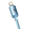 Kabel USB-C do iP Baseus Crystal Shine,  20W, 2m (niebieski)