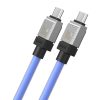 Baseus CoolPlay 100 W USB-C – USB-C kábel 1 m (kék)