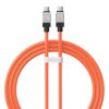 Baseus CoolPlay 100 W USB-C – USB-C kábel 1 m (narancssárga)
