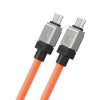 Baseus CoolPlay 100 W USB-C – USB-C kábel 1 m (narancssárga)