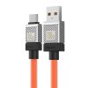 Baseus CoolPlay 100 W USB–USB-C kábel 1 m (narancssárga)