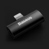 Baseus L46 Lightning-2x Lightning audioadapter (fekete)