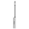 Audio adapter Baseus L52 Mini Lightning, hogy 2x 3,5mm jack és Lightning (ezüst)