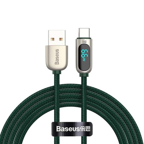 Baseus kijelzőkábel USB Type-C-hez, 66W, 2m (zöld)