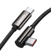 Baseus Legend Series USB-C – USB-C ferde kábel, PD, 100 W, 2 m (fekete)