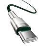 Baseus Cafule USB-C – USB-C kábel, 100 W, 2 m (zöld)