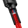 USB-C – USB-C PD Baseus Cafule PD 2.0 QC 3.0 kábel 60 W 1 m (piros)