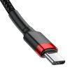 Baseus Cafule PD 2.0 QC 3.0 60 W USB-C – USB-C PD kábel 2 m (fekete-piros)