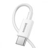 USB-C kábel a Lightning Baseus Superior sorozathoz, 20 W, PD, 0,25 m (fehér)