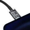 USB-C kábel a Lightning Baseus Superior sorozathoz, 20 W, PD, 2 m (fekete)