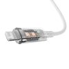 Baseus USB-A és Lightning Explorer sorozatú gyorstöltő kábel 2 m, 2,4 A (fehér)