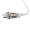 Baseus USB-C és Lightning Explorer sorozatú gyorstöltő kábel 1 m, 20 W (fehér)