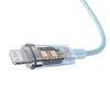 Baseus USB-C a Lightning Explorer sorozathoz 1 méteres gyorstöltő kábel, 20 W (kék)