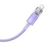 Baseus USB-C a Lightning Explorer sorozathoz 2 méteres gyorstöltő kábel, 20 W (lila)