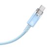 Baseus USB-USB-C 6A, 1m gyorstöltő kábel (kék)