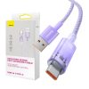 Baseus USB-USB-C 6A gyorstöltő kábel, 2 m (lila)