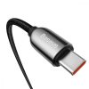USB-C – USB-C Baseus kijelzőkábel, 100 W, 2 m (fekete)