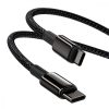 Baseus Tungsten Gold USB-C-USB-C kábel, 100 W, 1 m (fekete)
