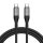 USB-C to USB-C Fast charging cable Lention CB-CCT 60W, 5A/20V, 480Mbps, 2m (black)