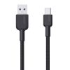 Aukey CB-NAC2 USB-A–USB-C 1,8 m-es kábel (fekete)