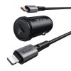 Mcdodo CC-7492, USB-C, 30 W autós töltő + USB-C-Lightning kábel (fekete)
