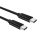 USB-C to USB-C kábel Choetech, 1m (black)