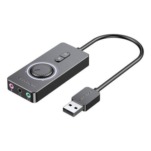 Külső USB 2.0 hangkártya Vention CDRBF 1m (fekete)