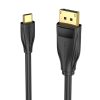 USB-C-DisplayPort 8K HD 1,5 m-es szellőző kábel CGYBG (fekete)